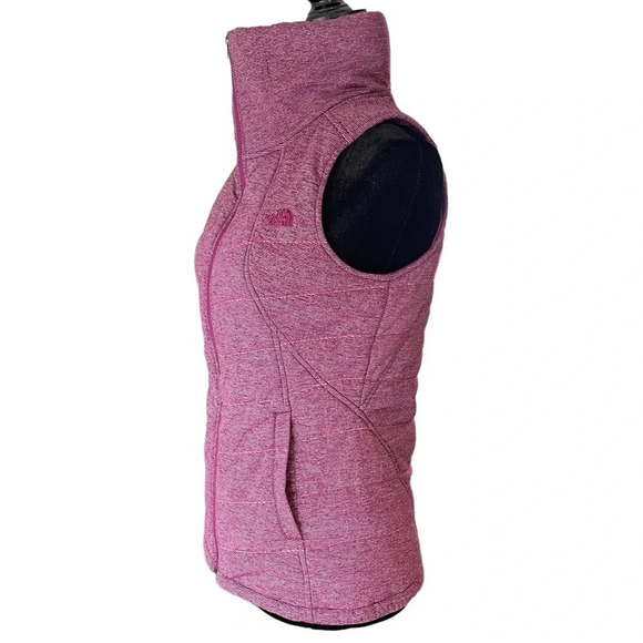 The North Face Pseudio Vest Plum Purple Quilted Mock Neck Women Small Petite - Picture 6 of 11